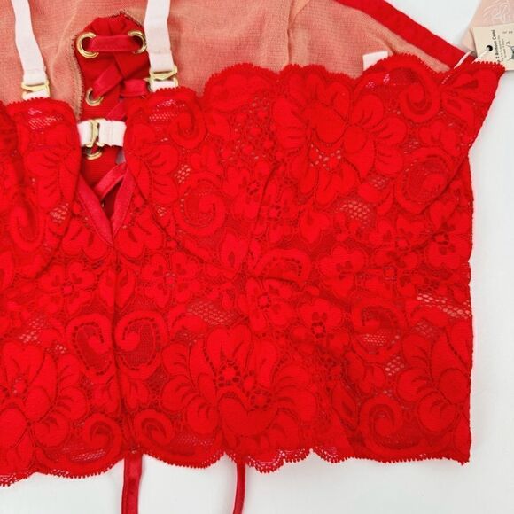 We Are HAH x Free People Top 2 Bottom Cami Blood Orange New with Tags - Picture 7 of 9